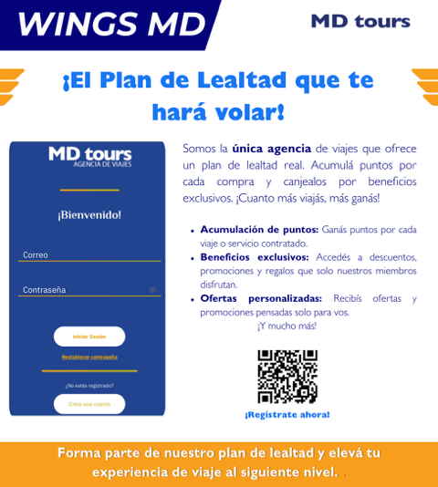 agencia md tours programa de lealtad